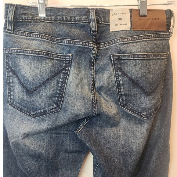 John Varvatos Mens Jeans Size 30 Regular Fit Indigo Wash Denim Pants New - Picture 7 of 9